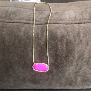 Kendra Scott Necklace in Hot Pink
